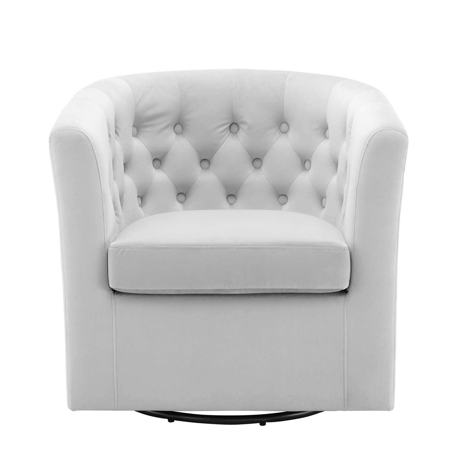 Prospect Tufted Performance Velvet Swivel Armchair By HouseBean