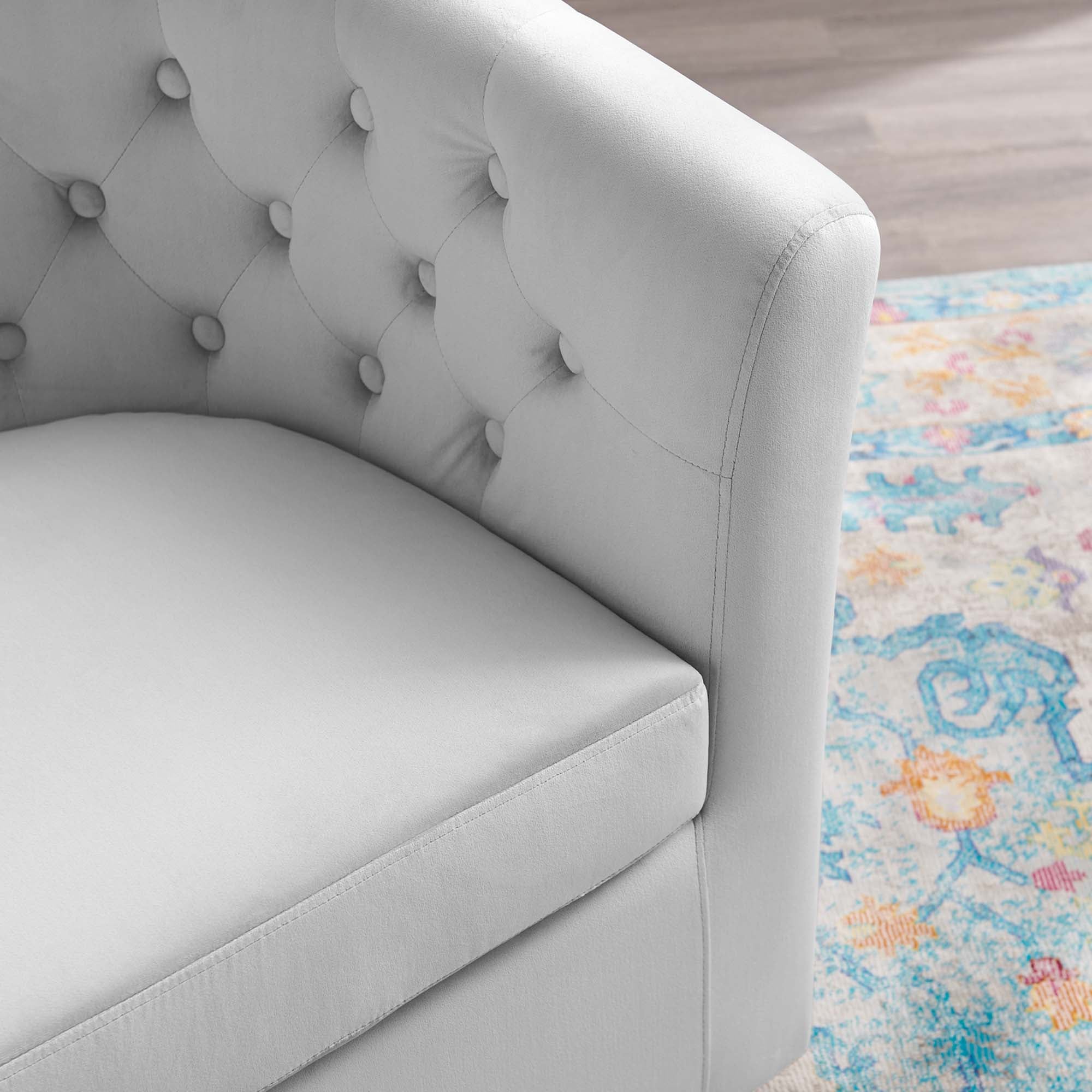 Prospect Tufted Performance Velvet Swivel Armchair by Modway