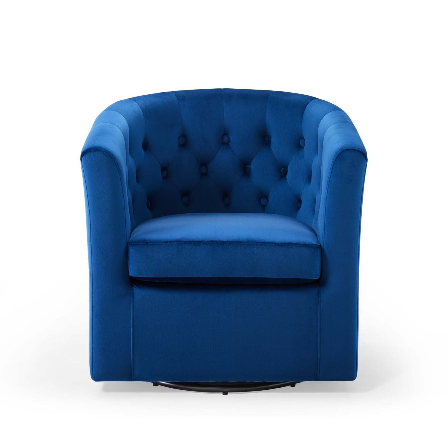 Prospect Tufted Performance Velvet Swivel Armchair By HouseBean