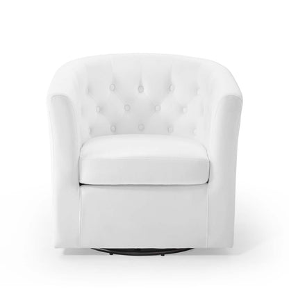 Prospect Tufted Performance Velvet Swivel Armchair By HouseBean