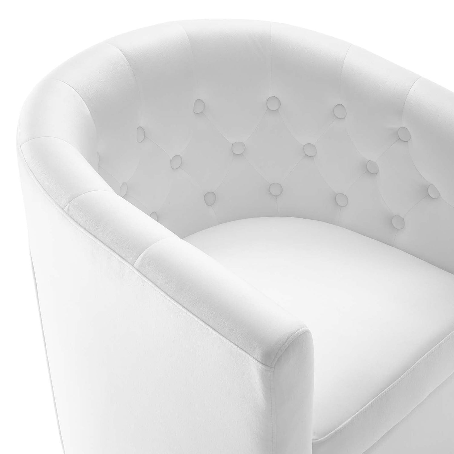 Prospect Tufted Performance Velvet Swivel Armchair By HouseBean