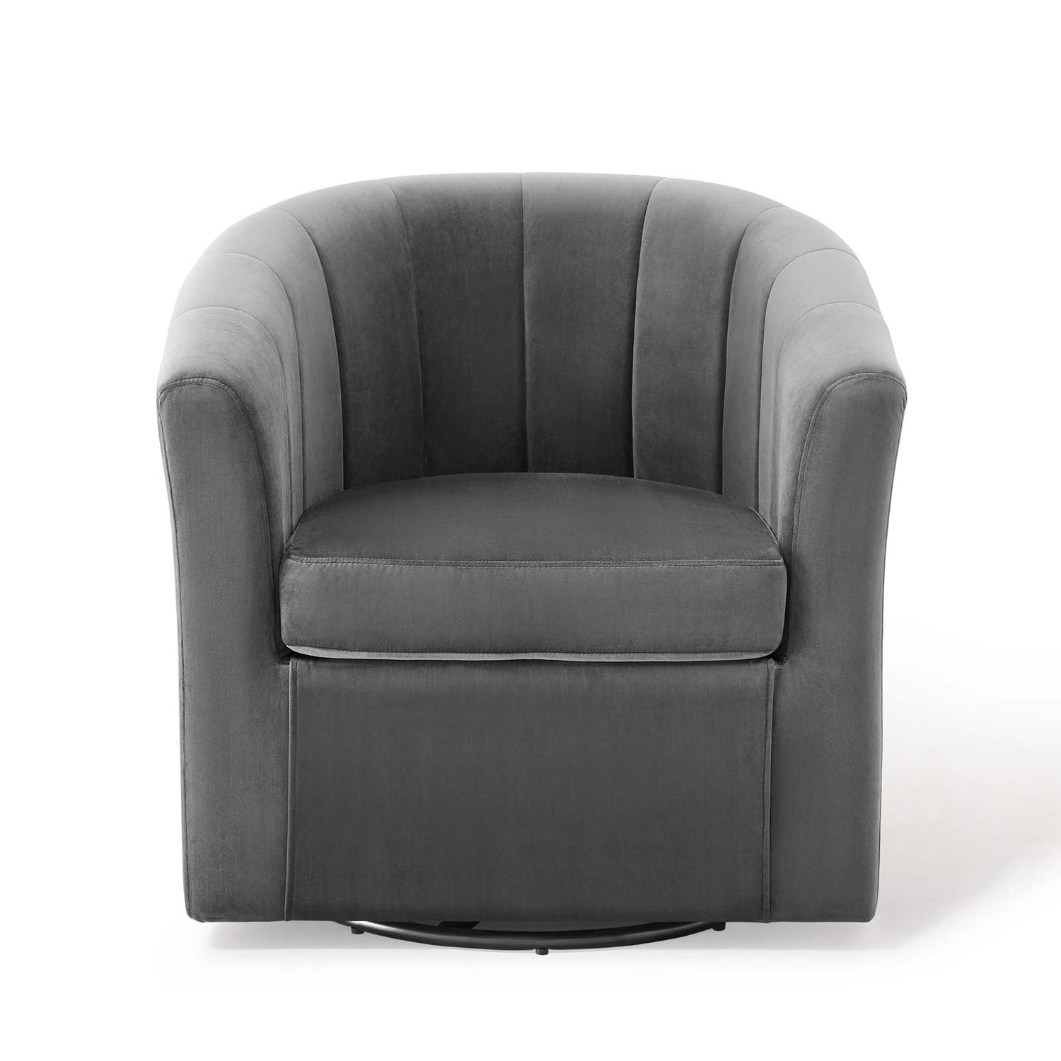 Prospect Performance Velvet Swivel Armchair By HouseBean