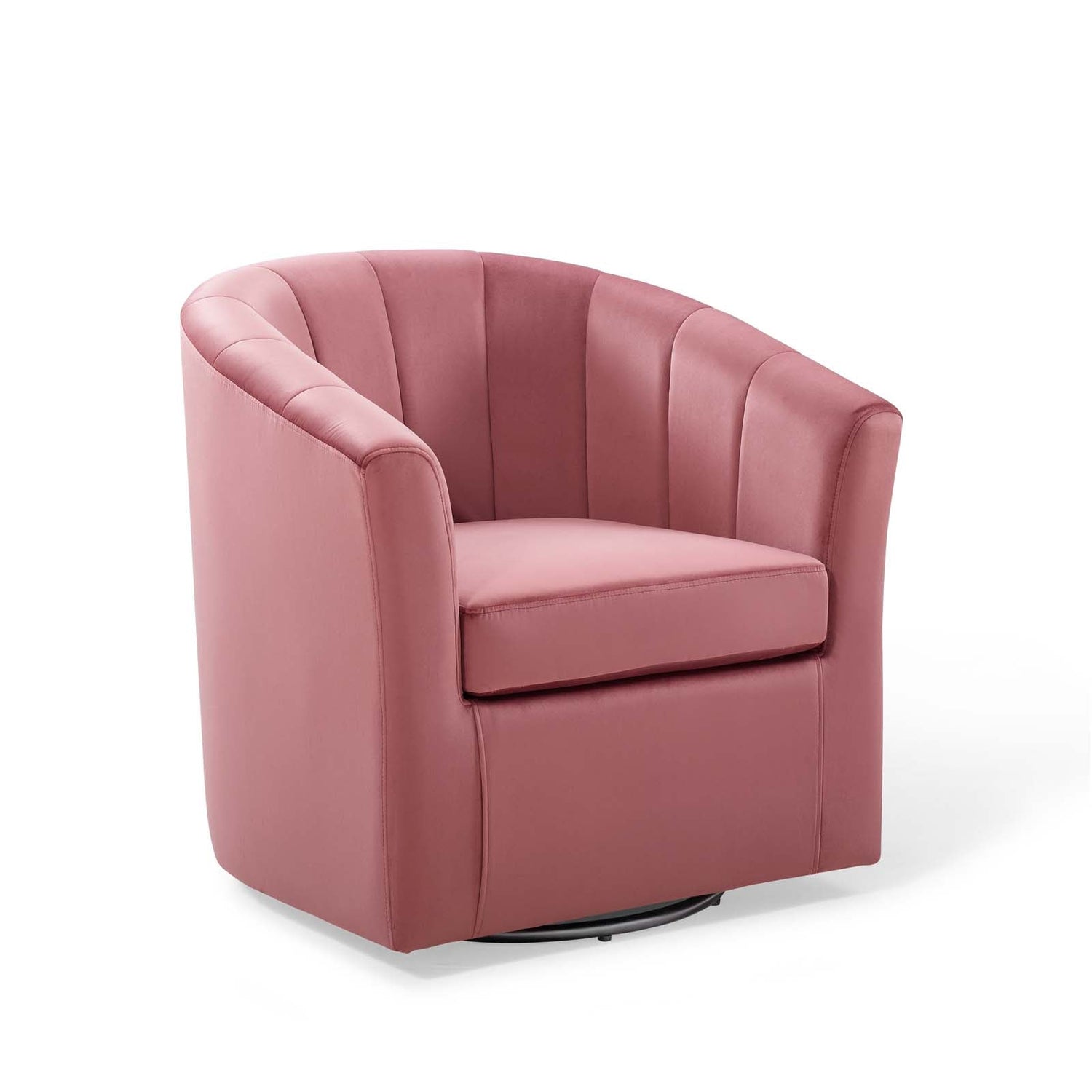 Prospect Performance Velvet Swivel Armchair By HouseBean