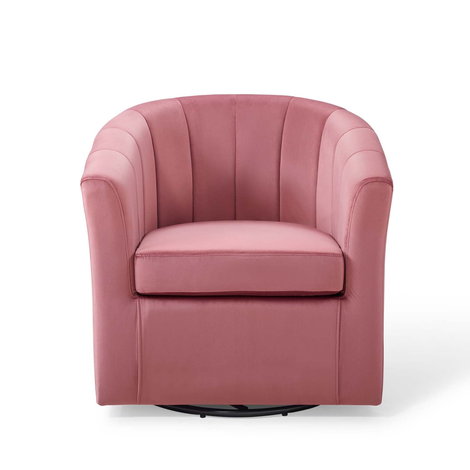 Prospect Performance Velvet Swivel Armchair By HouseBean