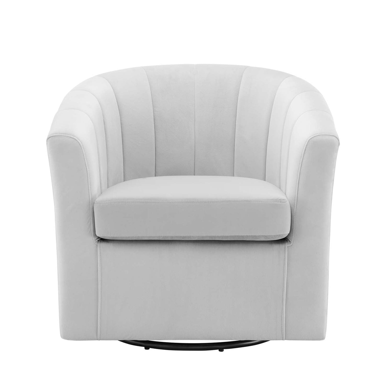 Prospect Performance Velvet Swivel Armchair By HouseBean