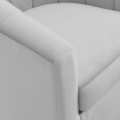 Prospect Performance Velvet Swivel Armchair By HouseBean