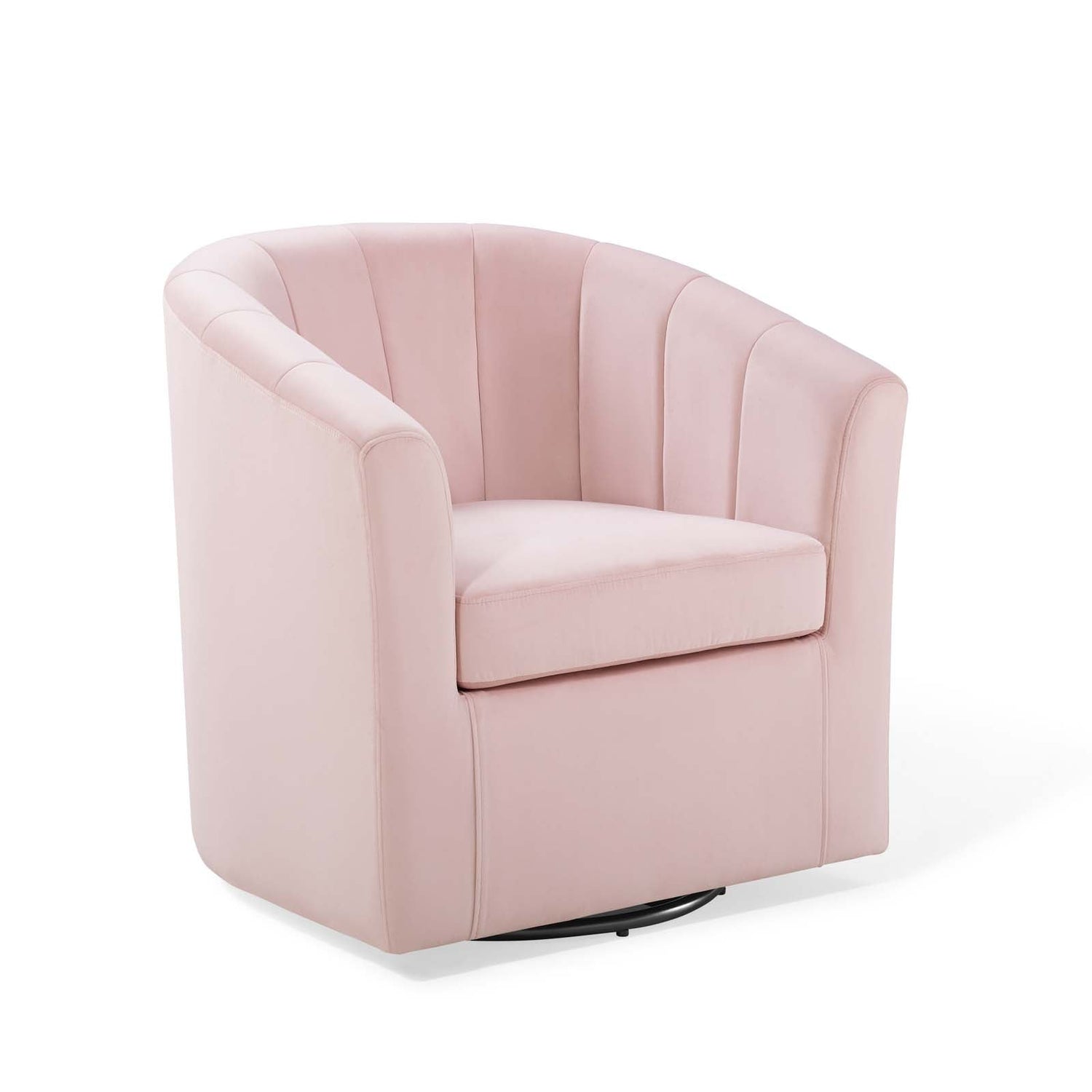 Prospect Performance Velvet Swivel Armchair By HouseBean