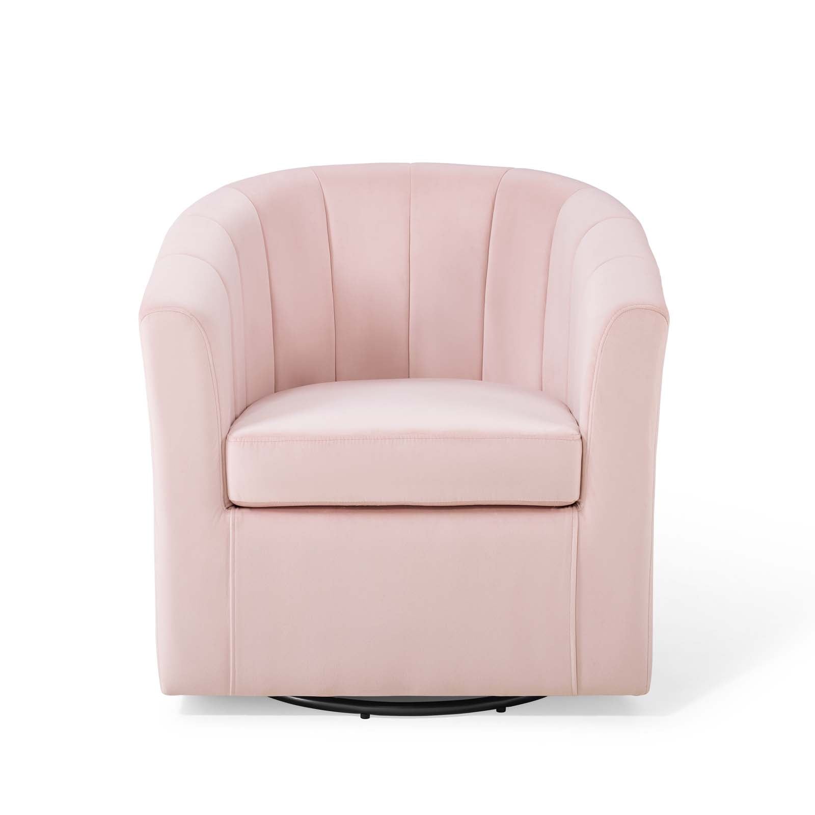 Prospect Performance Velvet Swivel Armchair By HouseBean