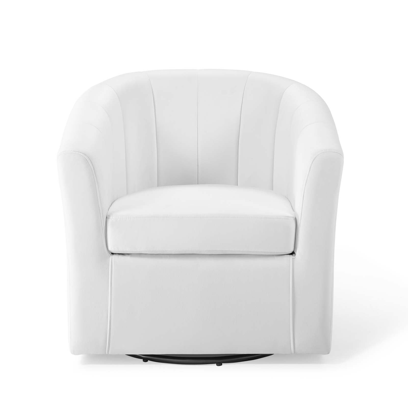 Prospect Performance Velvet Swivel Armchair By HouseBean