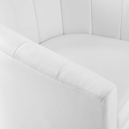 Prospect Performance Velvet Swivel Armchair By HouseBean