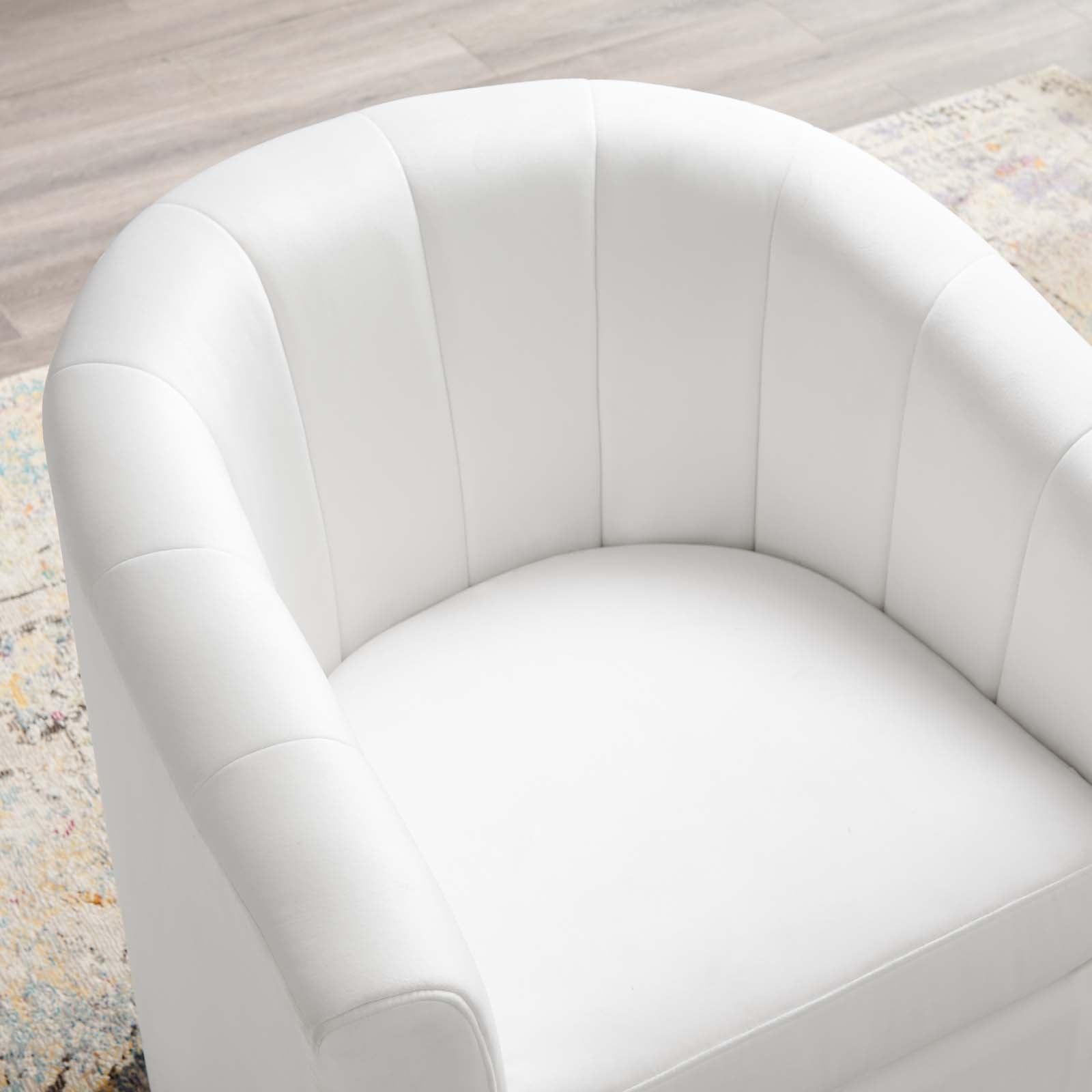 Prospect Performance Velvet Swivel Armchair By HouseBean