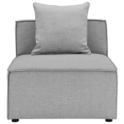 Saybrook Outdoor Patio Upholstered Sectional Sofa Armless Chair By HouseBean