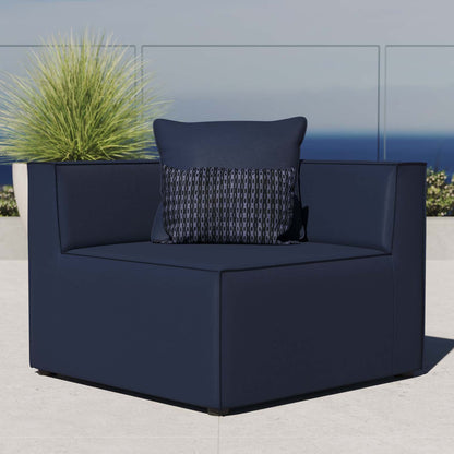 Saybrook Outdoor Patio Upholstered Sectional Sofa Corner Chair By HouseBean