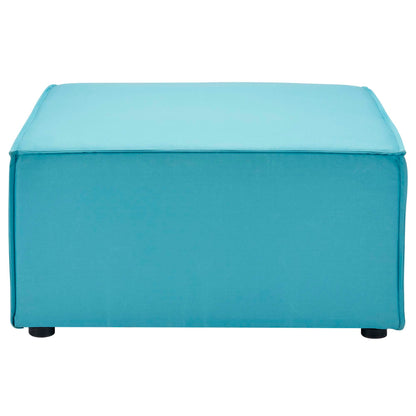 Saybrook Outdoor Patio Upholstered Sectional Sofa Ottoman by Modway