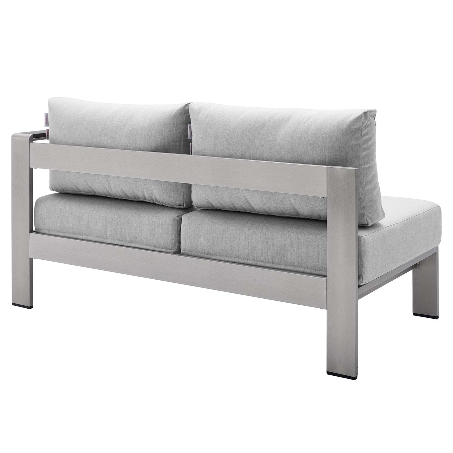 Shore Sunbrella¬Æ Fabric Aluminum Outdoor Patio Right-Arm Loveseat by Modway