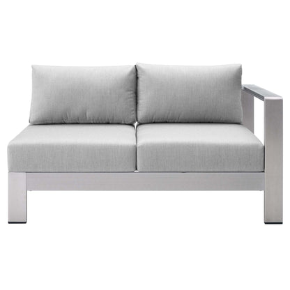 Shore Sunbrella¬Æ Fabric Aluminum Outdoor Patio Right-Arm Loveseat by Modway