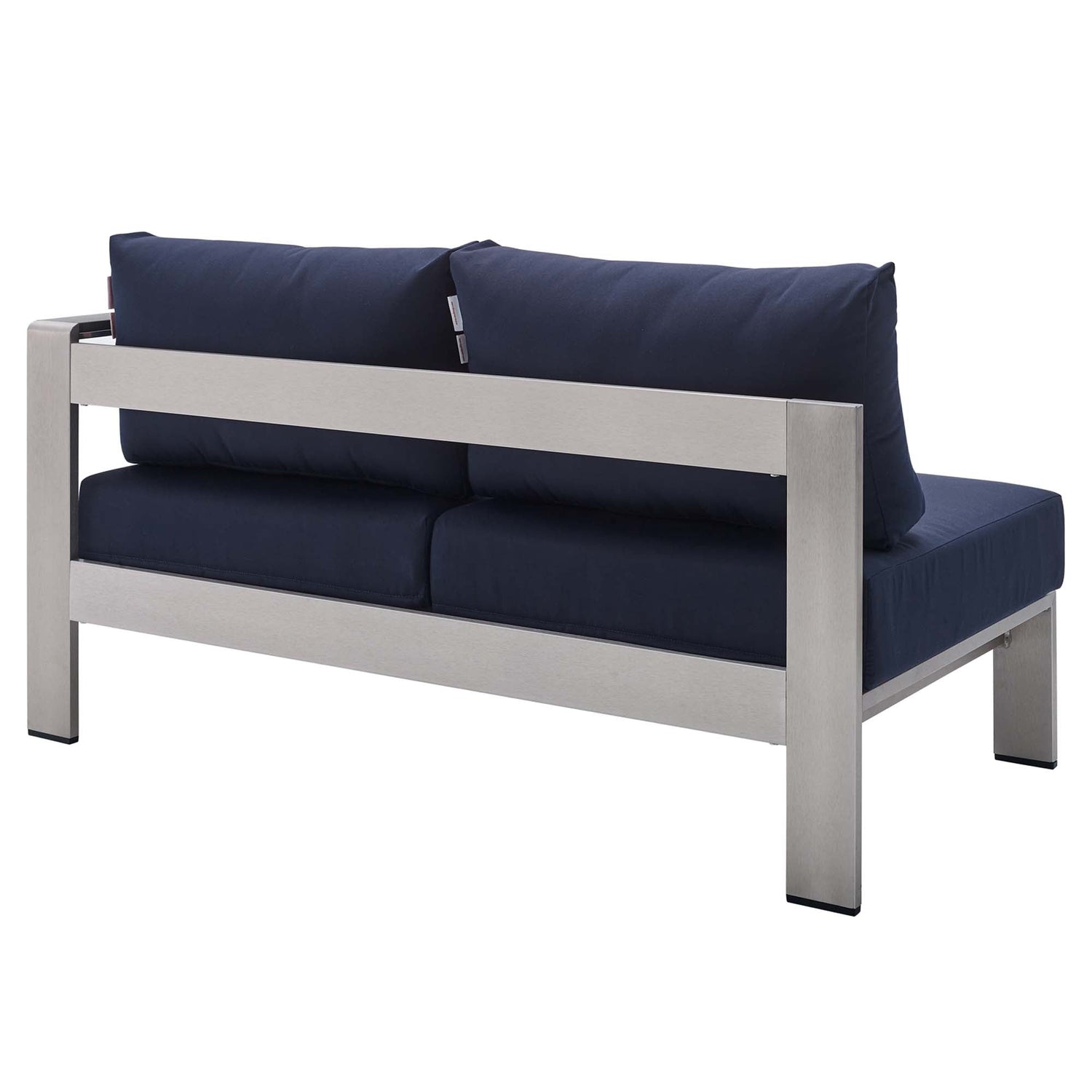 Shore Sunbrella¬Æ Fabric Aluminum Outdoor Patio Right-Arm Loveseat by Modway