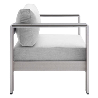 Shore Sunbrella¬Æ Fabric Aluminum Outdoor Patio Armchair by Modway