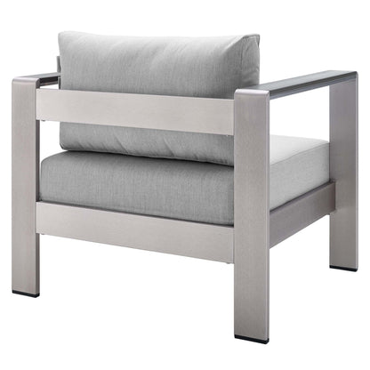 Shore Sunbrella¬Æ Fabric Aluminum Outdoor Patio Armchair by Modway
