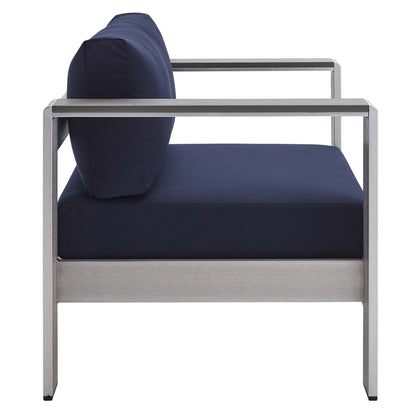 Shore Sunbrella¬Æ Fabric Aluminum Outdoor Patio Armchair by Modway