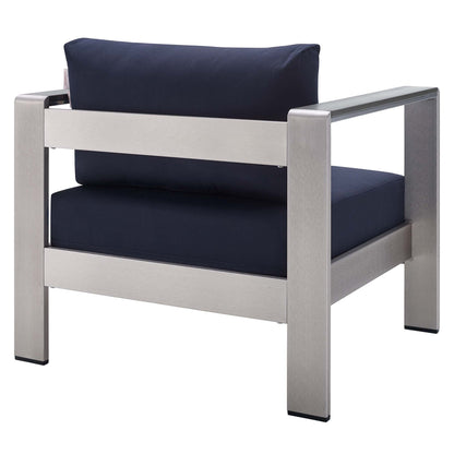 Shore Sunbrella¬Æ Fabric Aluminum Outdoor Patio Armchair by Modway