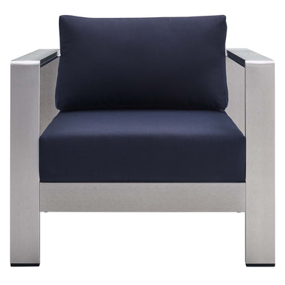 Shore Sunbrella¬Æ Fabric Aluminum Outdoor Patio Armchair by Modway