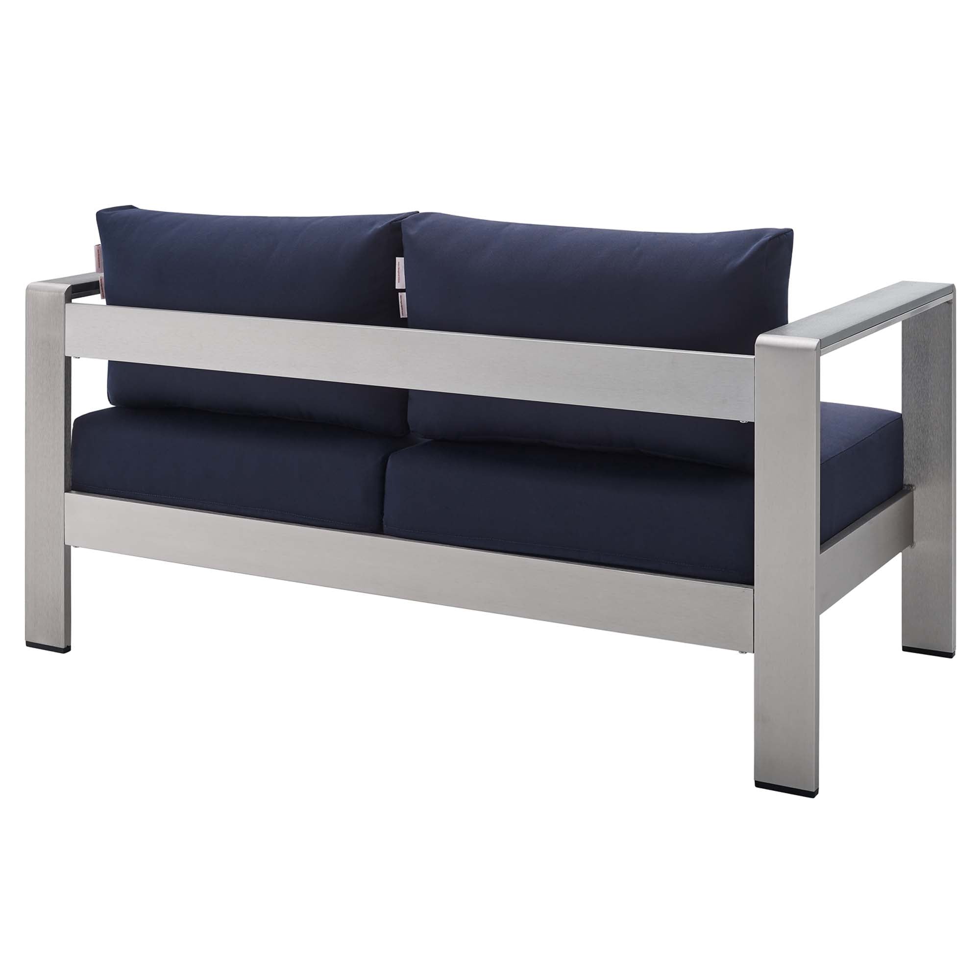 Shore Sunbrella¬Æ Fabric Aluminum Outdoor Patio Loveseat by Modway