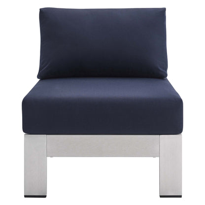 Shore Sunbrella¬Æ Fabric Aluminum Outdoor Patio Armless Chair by Modway