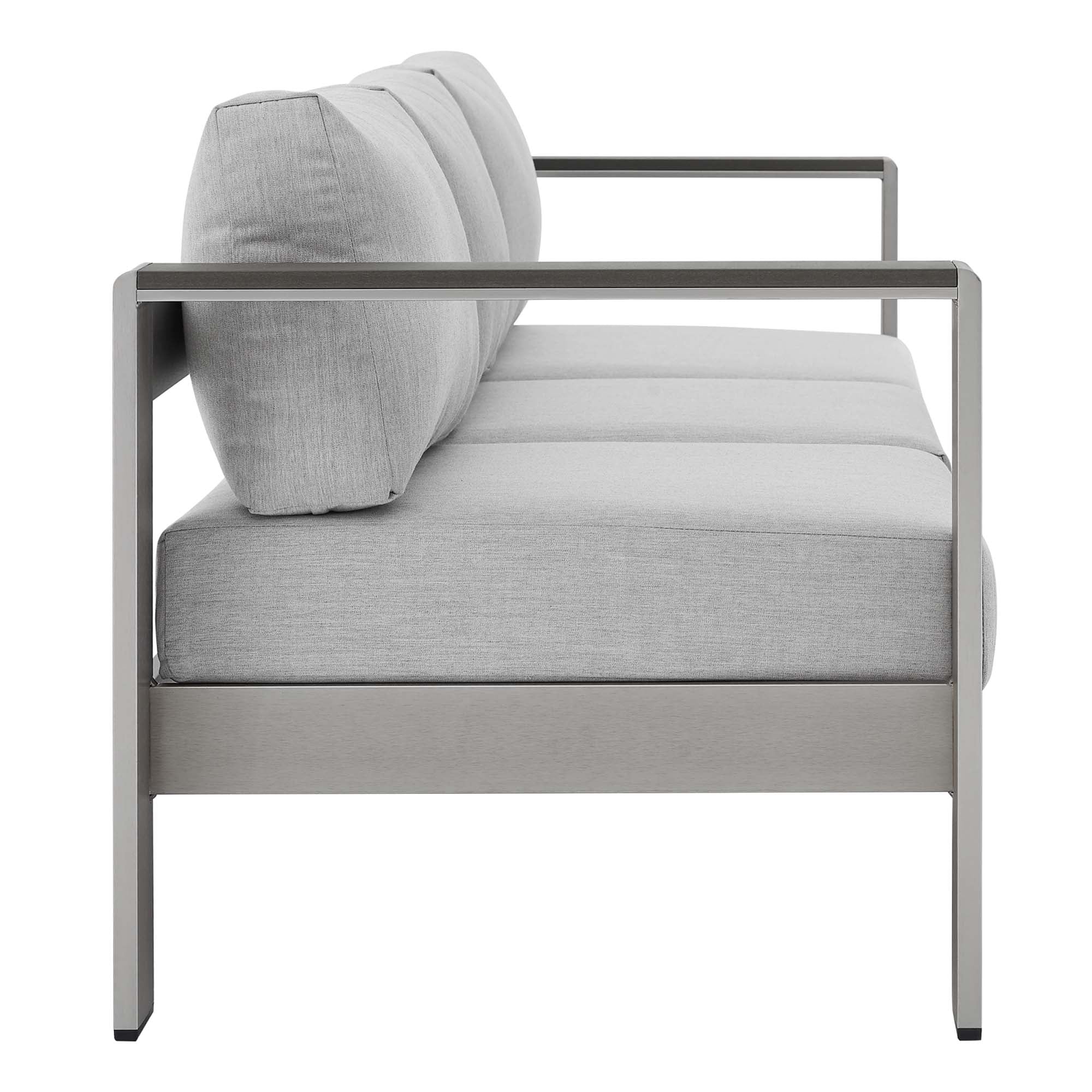 Shore Sunbrella¬Æ Fabric Aluminum Outdoor Patio Sofa by Modway