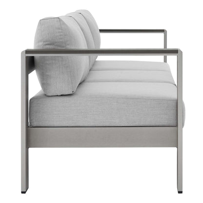 Shore Sunbrella¬Æ Fabric Aluminum Outdoor Patio Sofa by Modway