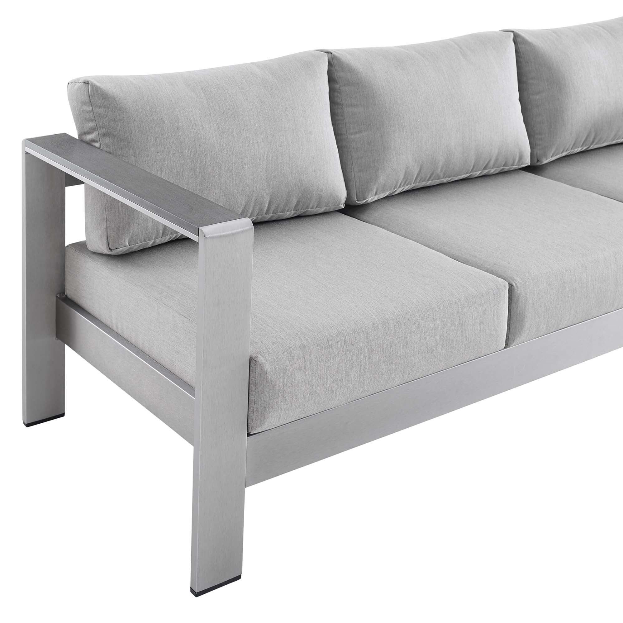 Shore Sunbrella¬Æ Fabric Aluminum Outdoor Patio Sofa by Modway