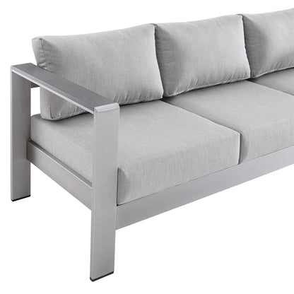 Shore Sunbrella¬Æ Fabric Aluminum Outdoor Patio Sofa by Modway