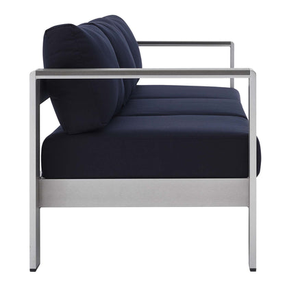 Shore Sunbrella¬Æ Fabric Aluminum Outdoor Patio Sofa by Modway