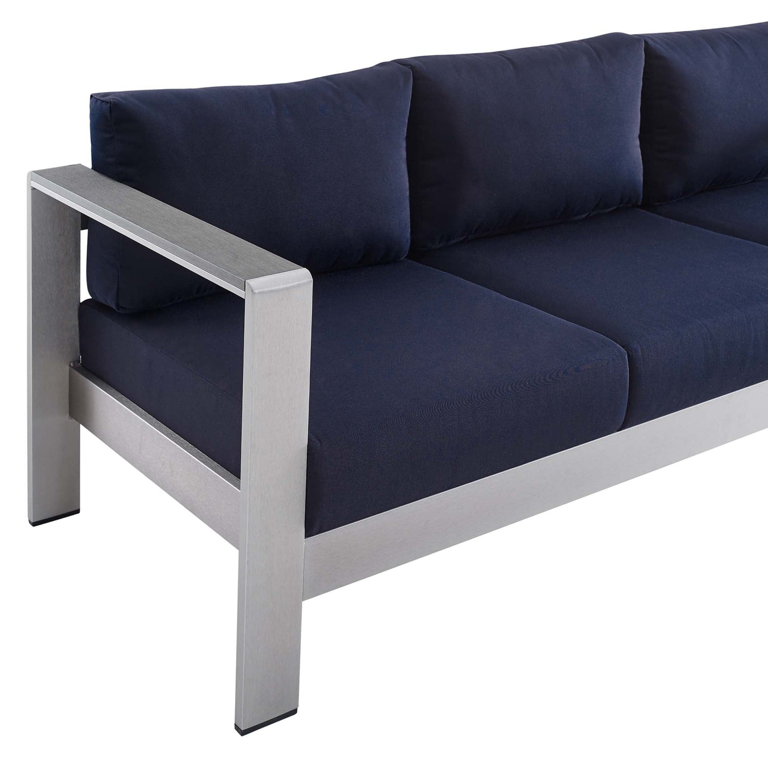 Shore Sunbrella¬Æ Fabric Aluminum Outdoor Patio Sofa by Modway