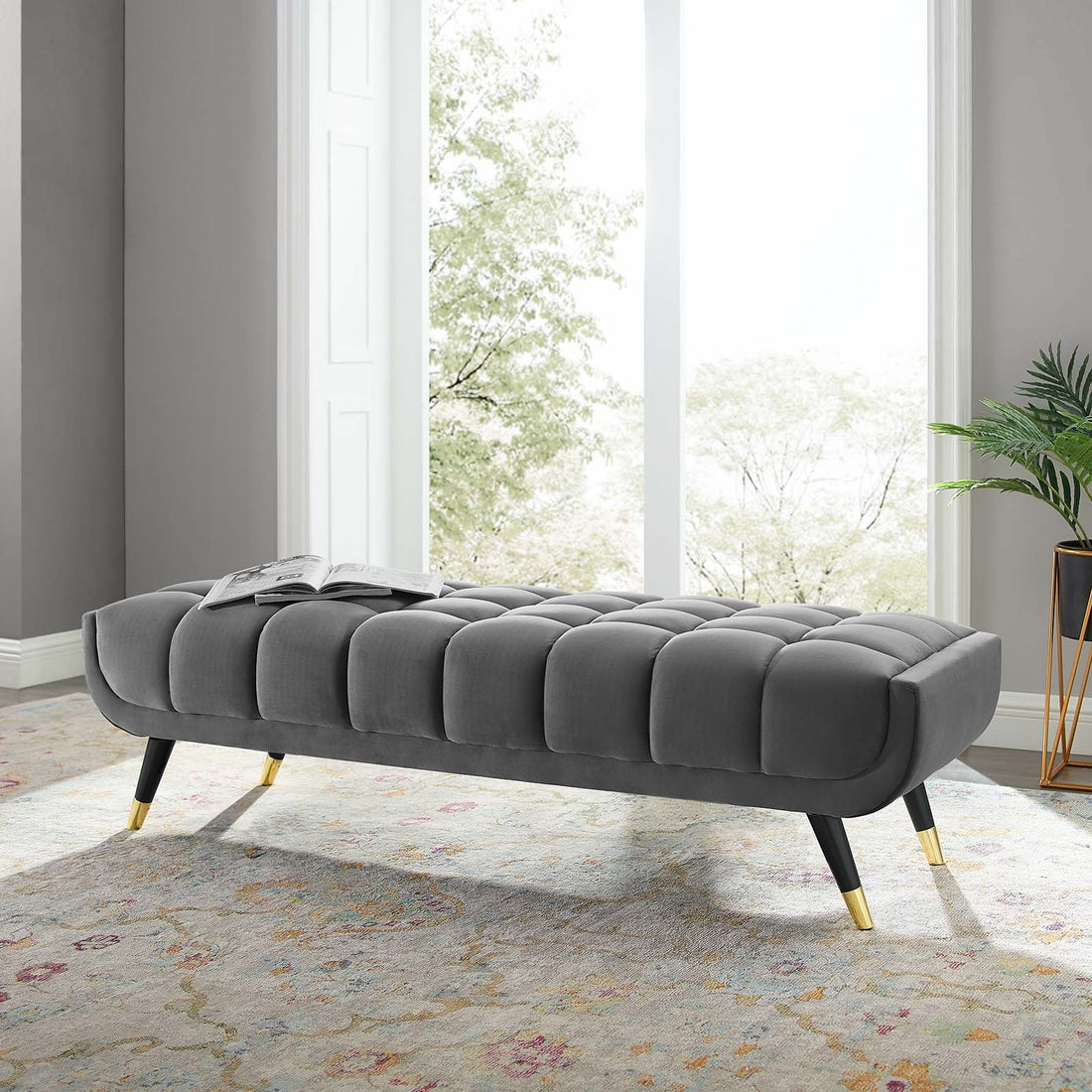 Adept 60&quot; Performance Velvet Bench By HouseBean