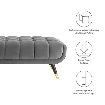 Adept 47.5&quot; Performance Velvet Bench by Modway