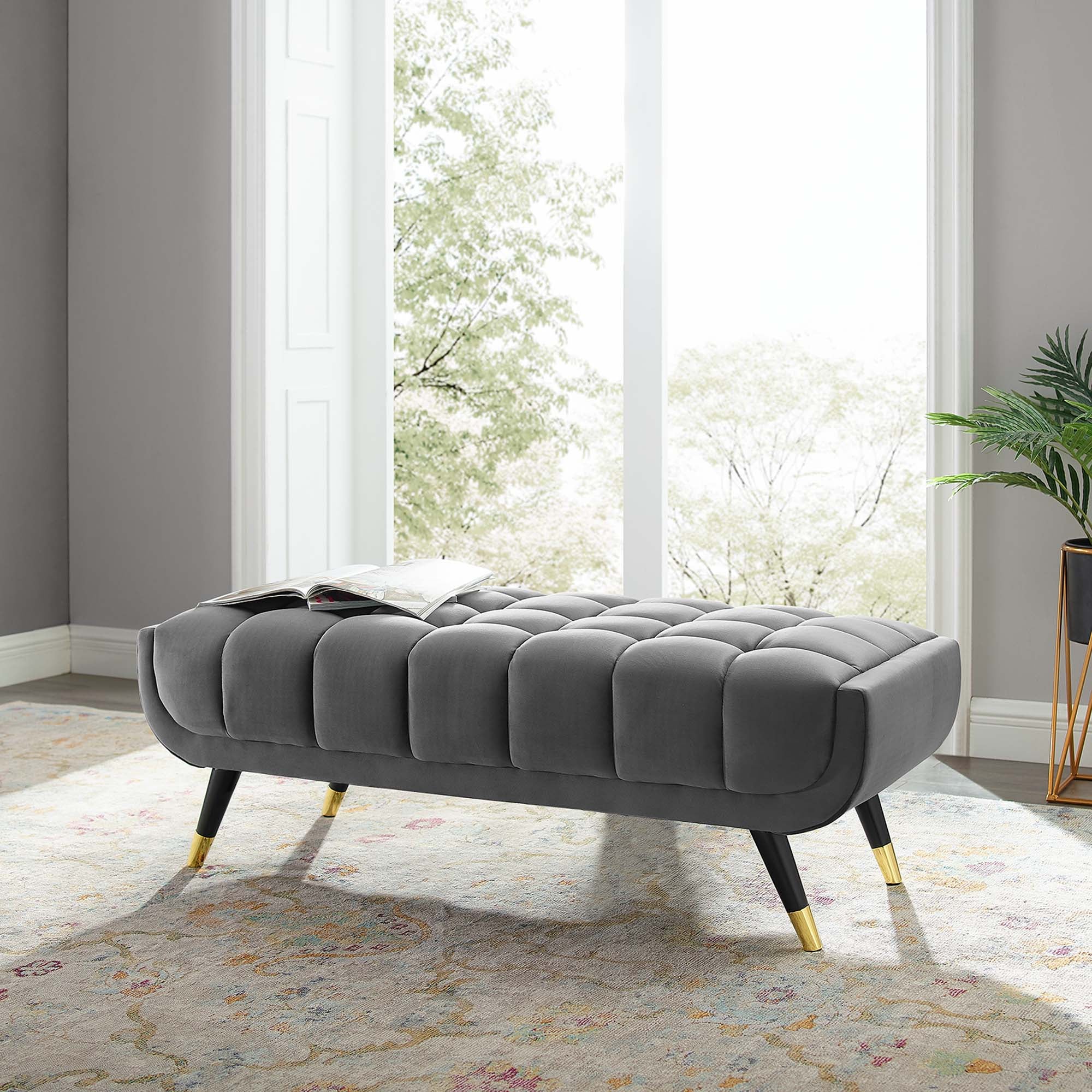 Adept 47.5&quot; Performance Velvet Bench by Modway
