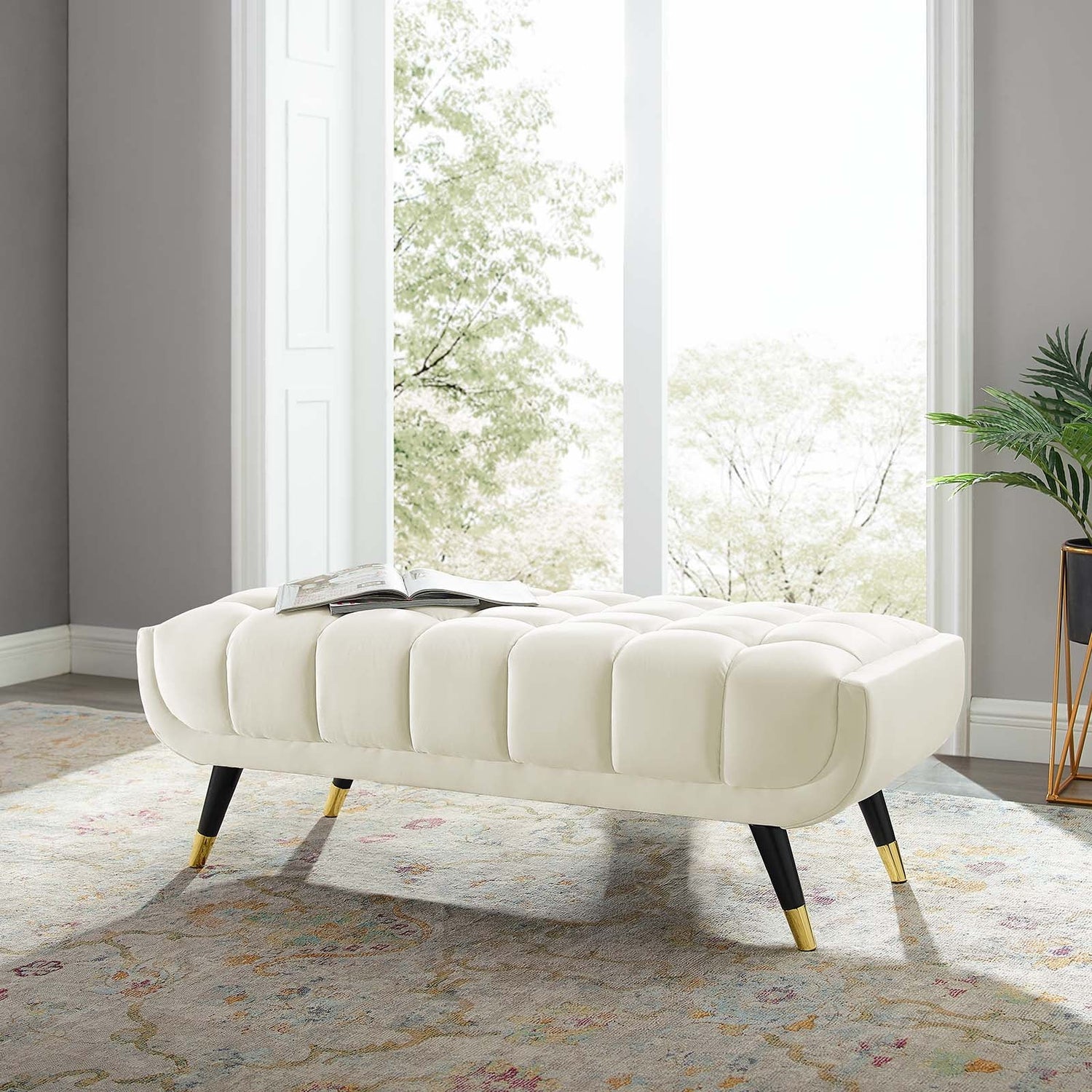 Adept 47.5&quot; Performance Velvet Bench By HouseBean