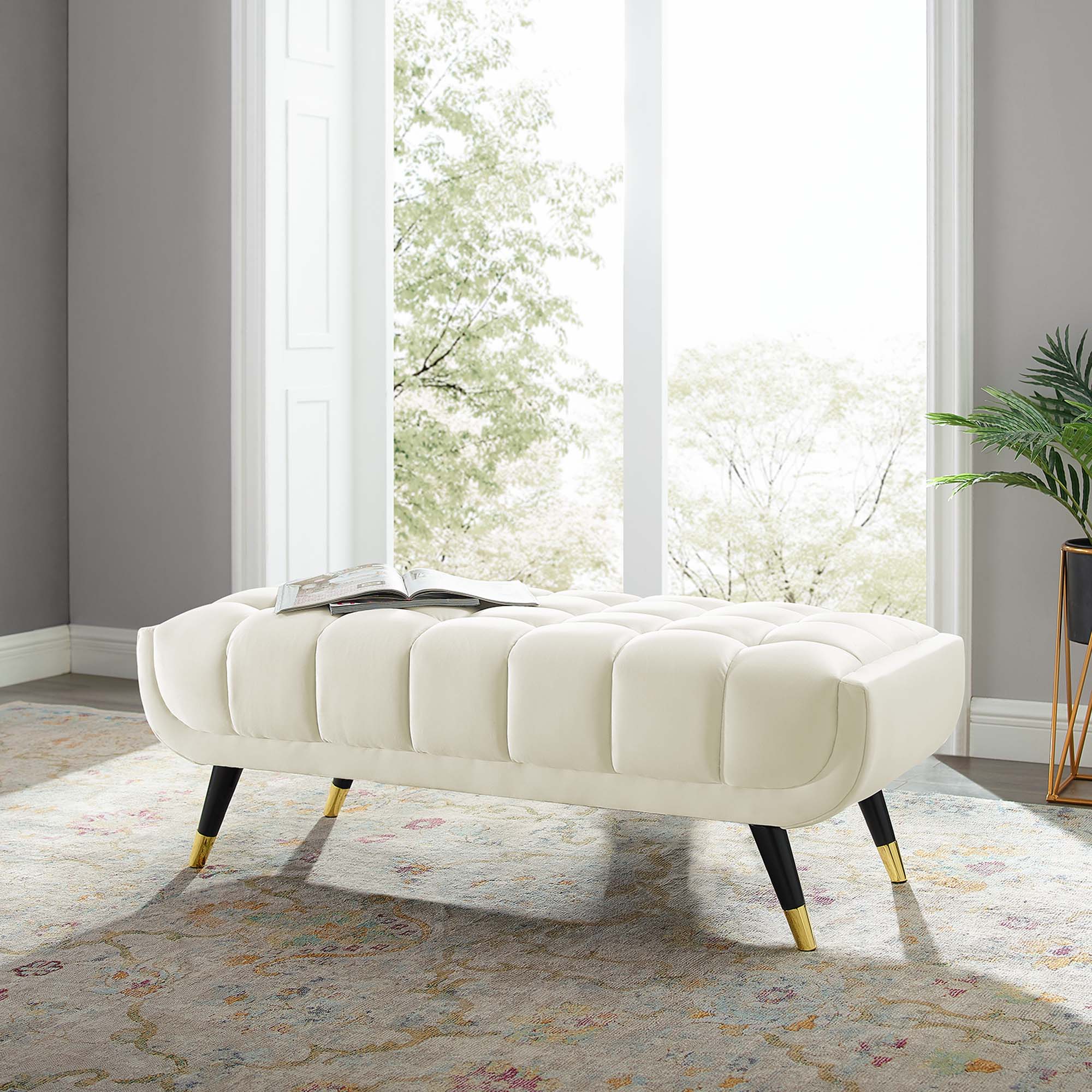 Adept 47.5&quot; Performance Velvet Bench by Modway