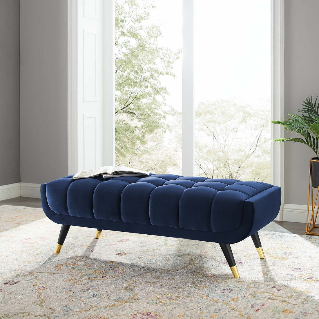 Adept 47.5&quot; Performance Velvet Bench By HouseBean