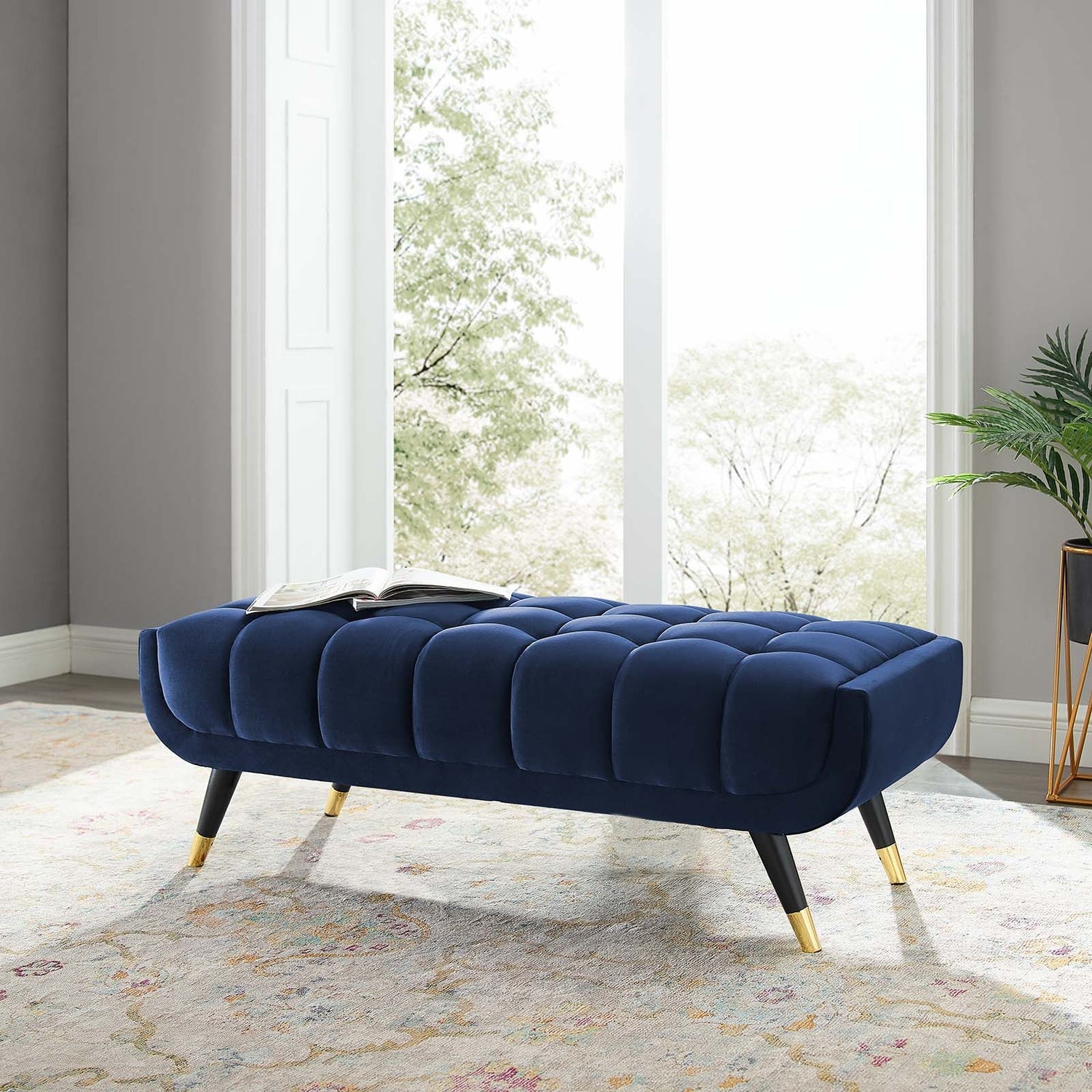 Adept 47.5&quot; Performance Velvet Bench By HouseBean