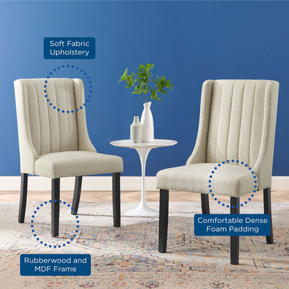 Renew Parsons Fabric Dining Side Chairs - Set of 2 by Modway