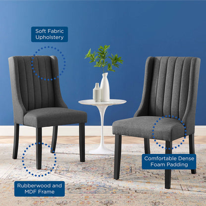 Renew Parsons Fabric Dining Side Chairs - Set of 2 by Modway