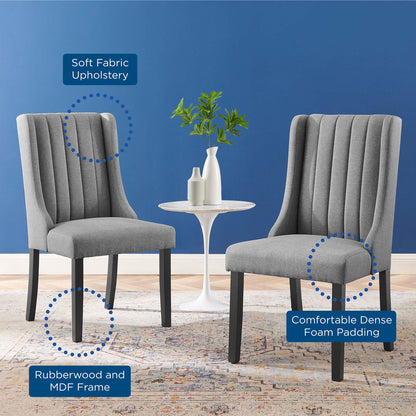 Renew Parsons Fabric Dining Side Chairs - Set of 2 by Modway