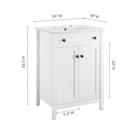 Nantucket Bathroom Vanity Basin Included by Modway