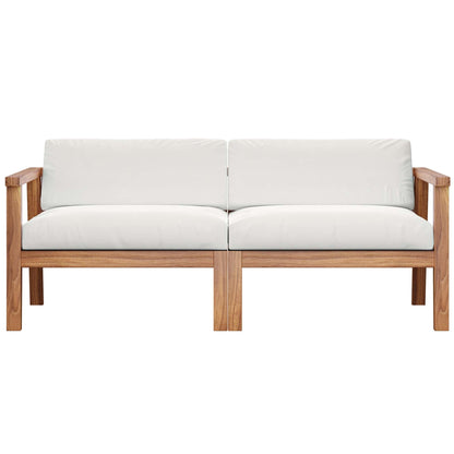Bayport Outdoor Patio Teak Wood 2-Seater Loveseat by Modway