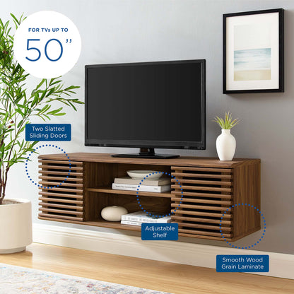 Render 46&quot; Wall-Mount Media Console TV Stand by Modway