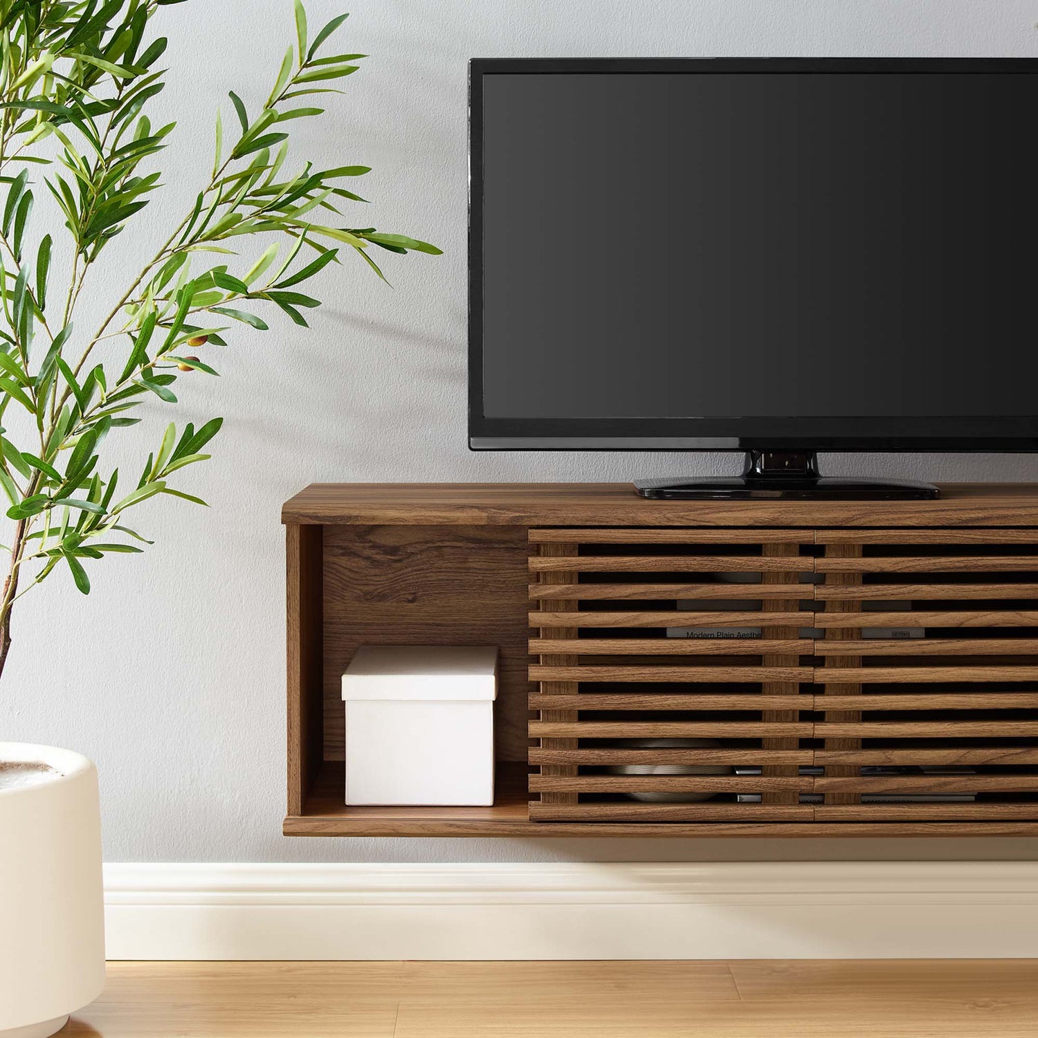 Render 46&quot; Wall-Mount Media Console TV Stand by Modway