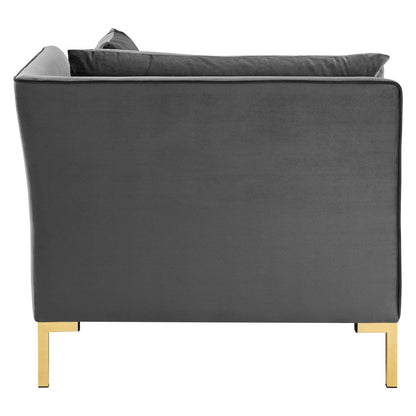 Ardent Performance Velvet Loveseat By HouseBean