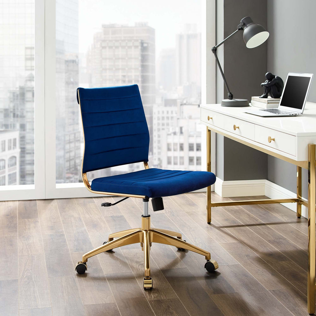 Jive Armless Mid Back Performance Velvet Office Chair by Modway